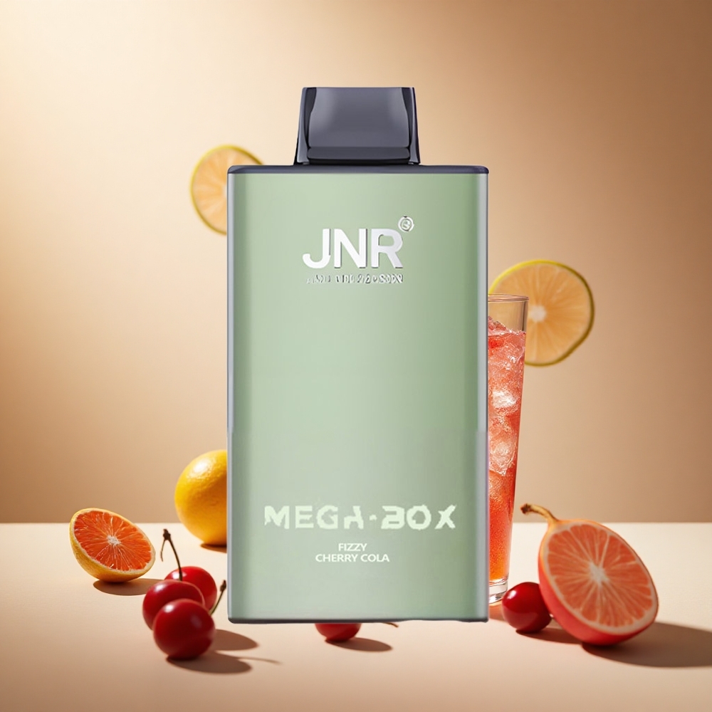 Fizzy Cherry Cola JNR Mega Box 25000 Puffs Dual Mesh Coil wholesale vapes Ireland