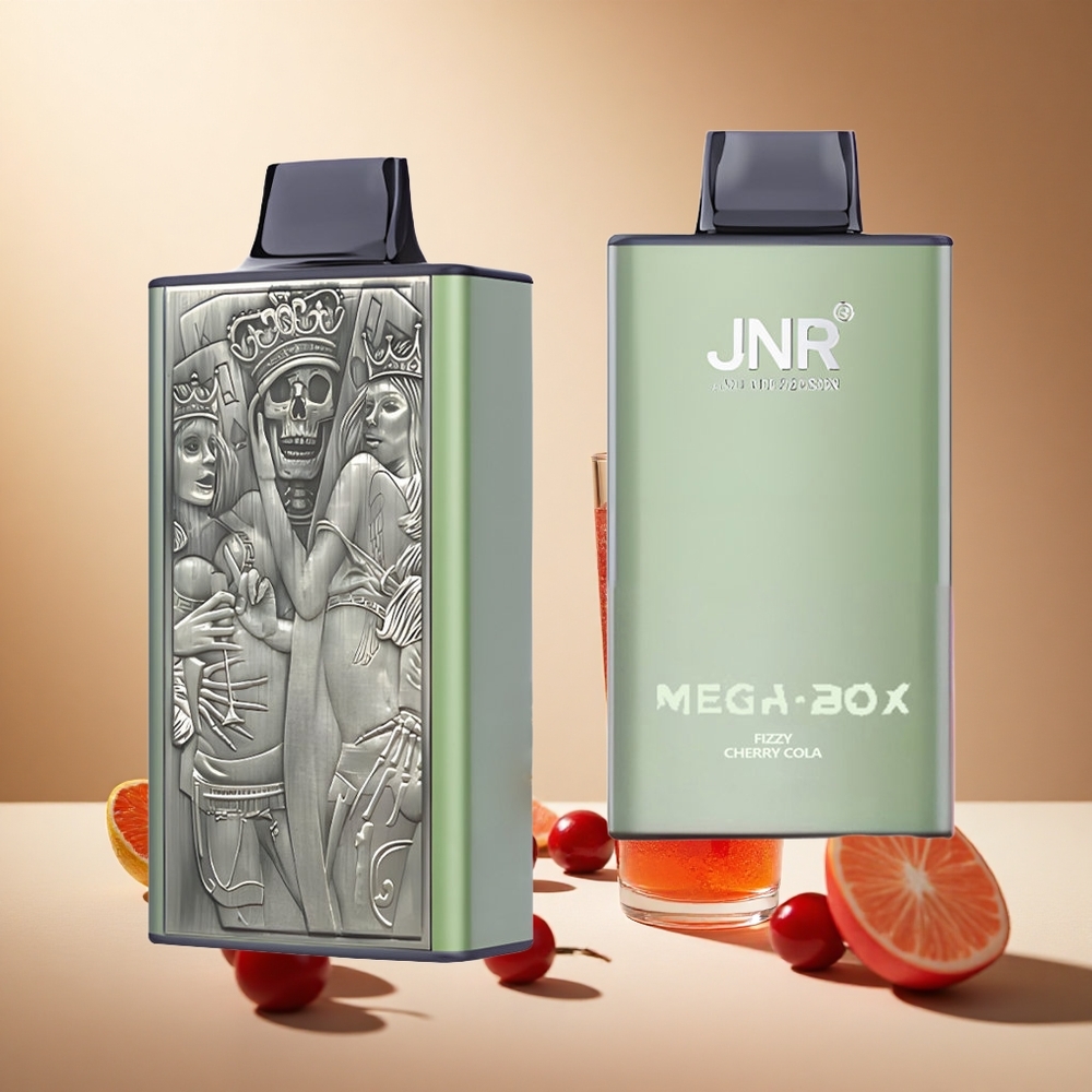 Fizzy Cherry Cola JNR Mega Box 25000 Puffs Dual Mesh Coil wholesale vapes Ireland