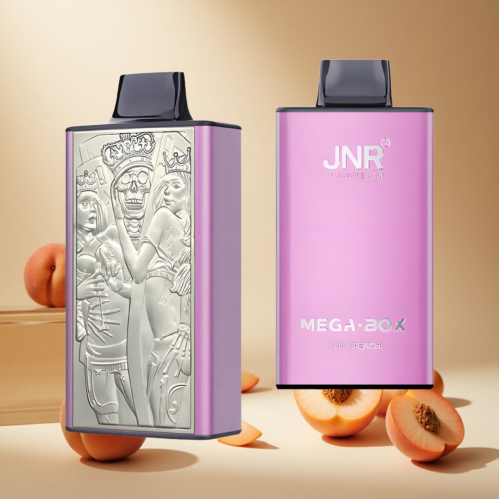 Juicy Peach JNR Mega Box 25000 Puffs wholesale vapes Ireland Dual Mesh Coil
