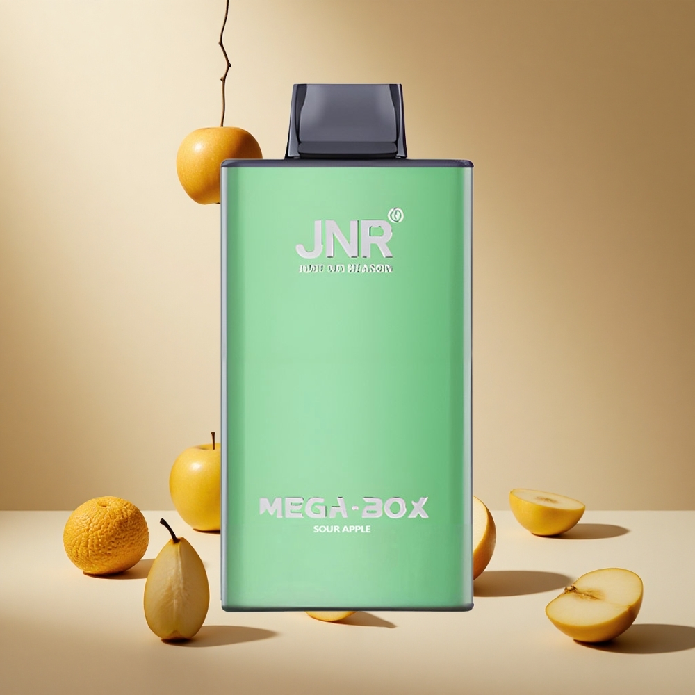 Sour Apple JNR Mega Box 25000 Puffs Dual Mesh wholesale vapes Ireland 30ml