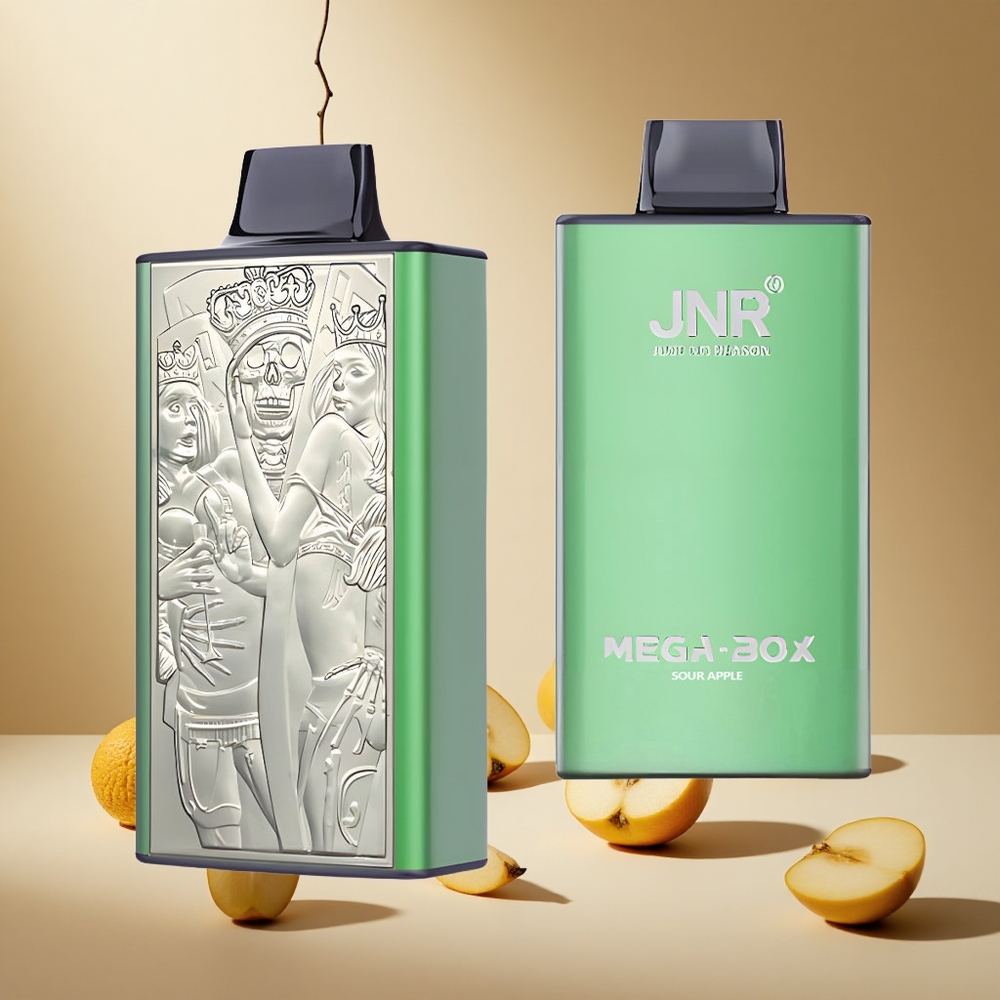 Sour Apple JNR Mega Box 25000 Puffs Dual Mesh wholesale vapes Ireland 30ml