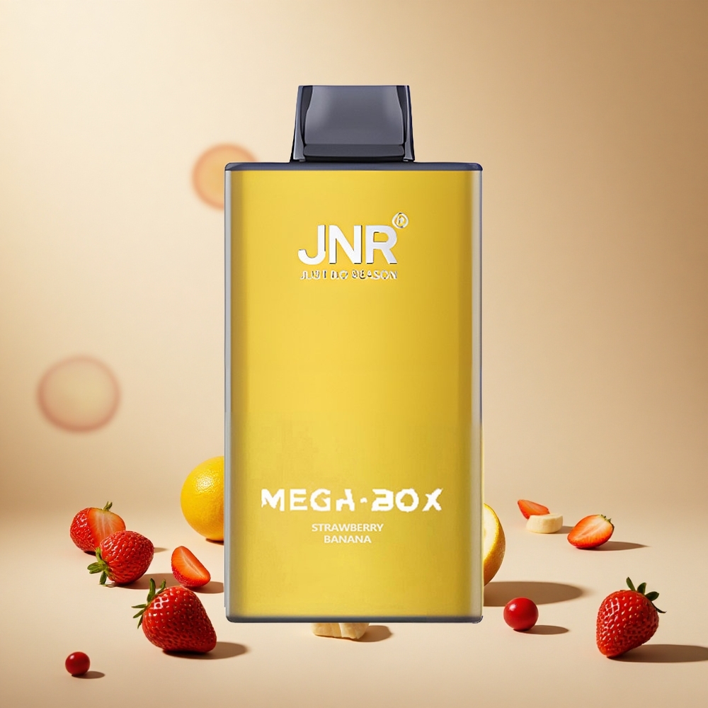 Strawberry Banana JNR Mega Box 25000 Puffs Dual Mesh Coil wholesale vapes Ireland
