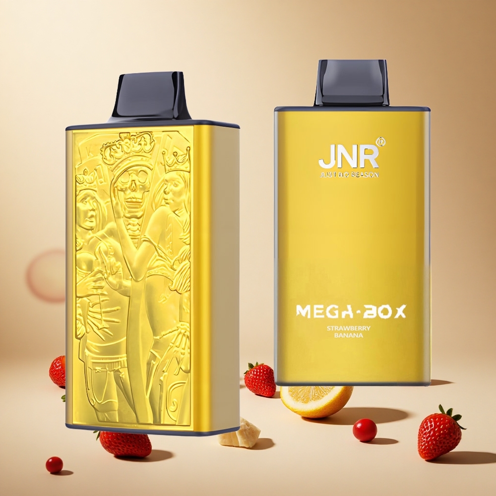 Strawberry Banana JNR Mega Box 25000 Puffs Dual Mesh Coil wholesale vapes Ireland