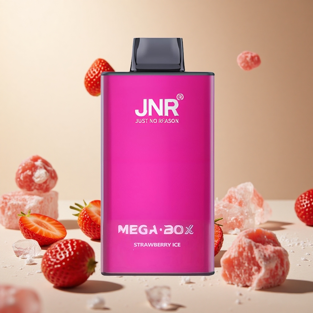 Strawberry Ice JNR Mega Box 25000 Puffs wholesale vapes Ireland Dual Mesh Coil