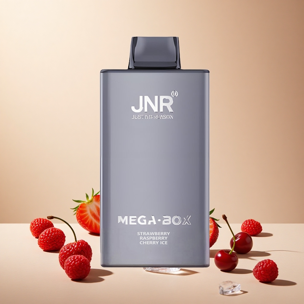 Strawberry Raspberry Cherry Ice JNR Mega Box 25000 Puffs Dual Mesh Coil wholesale vapes Ireland