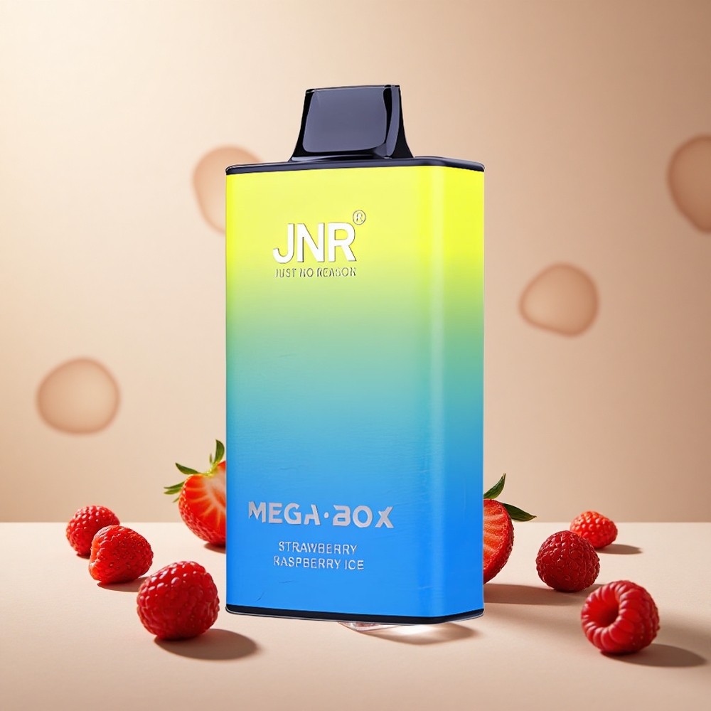 Strawberry Raspberry Ice JNR Mega Box 25000 Puffs wholesale vapes Ireland Dual Mesh Coil
