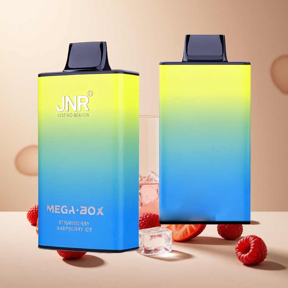 Strawberry Raspberry Ice JNR Mega Box 25000 Puffs wholesale vapes Ireland Dual Mesh Coil