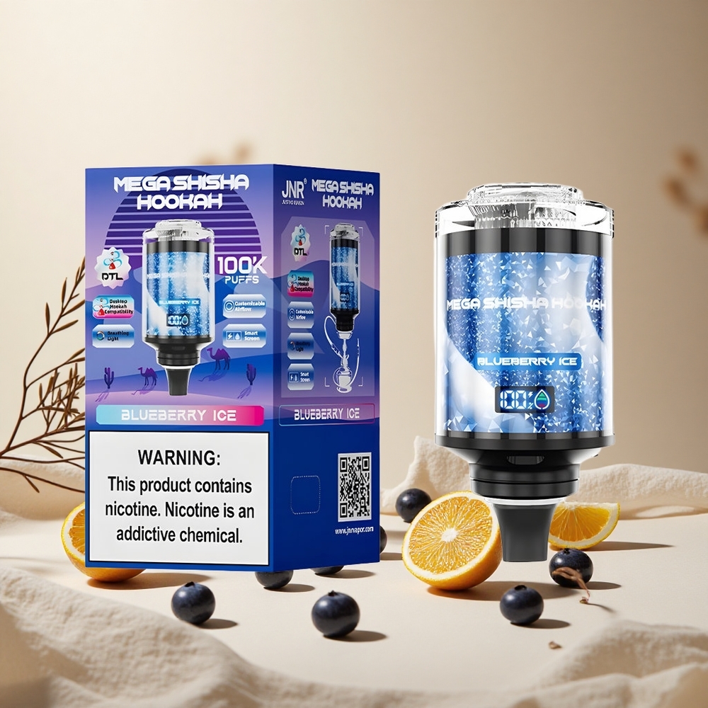 Blueberry Ice JNR Mega Shisha Hookah 100K 100000 Puffs wholesale vapes Ireland Desktop Compatibility