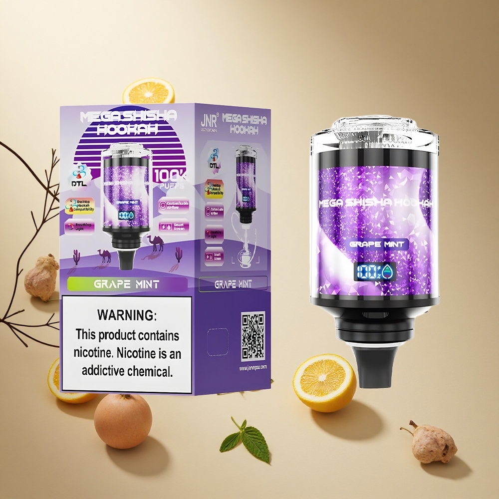 Grape Mint JNR Mega Shisha Hookah 100K Wholesale Vapes Ireland Desktop Compatibility