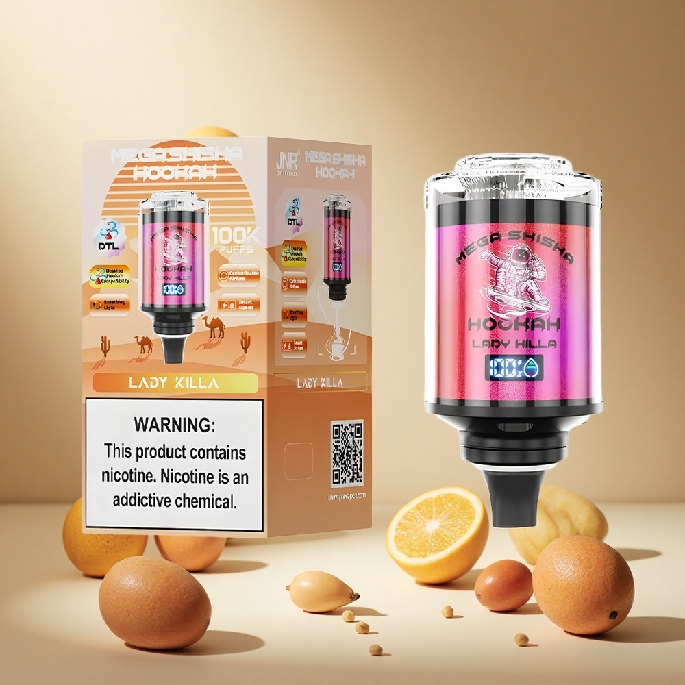 Lady Killa JNR Mega Shisha Hookah 100K Puffs 60ml e-Liquid wholesale vapes Ireland Desktop Compatibility