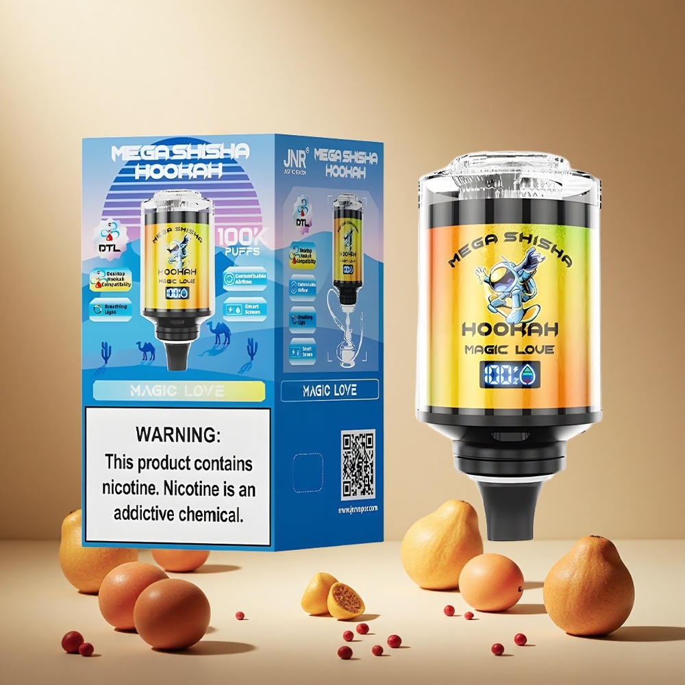 Magic Love JNR Mega Shisha Hookah 100K 100000 Puffs wholesale vapes Ireland Interactive Smart Screen