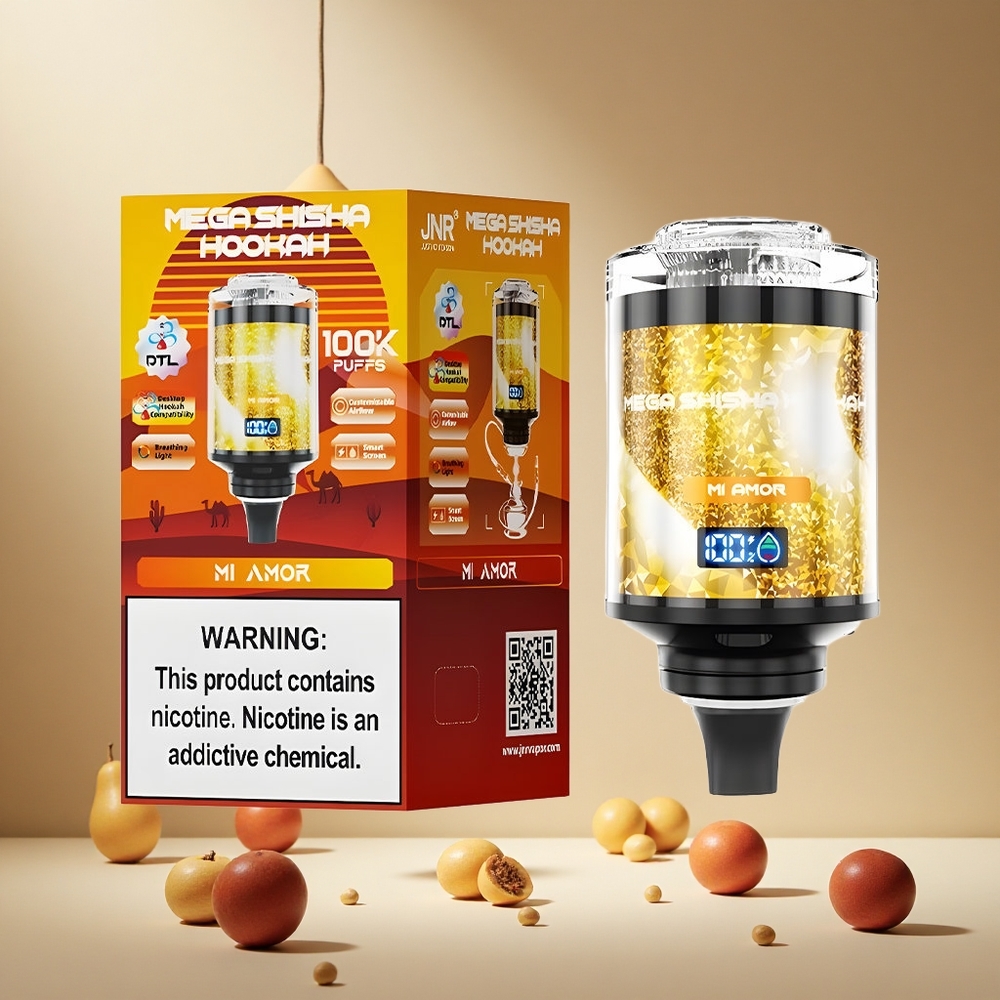 Mi Amor JNR Mega Shisha Hookah 100K Puffs Desktop Compatibility wholesale vapes Ireland Interactive Smart Screen