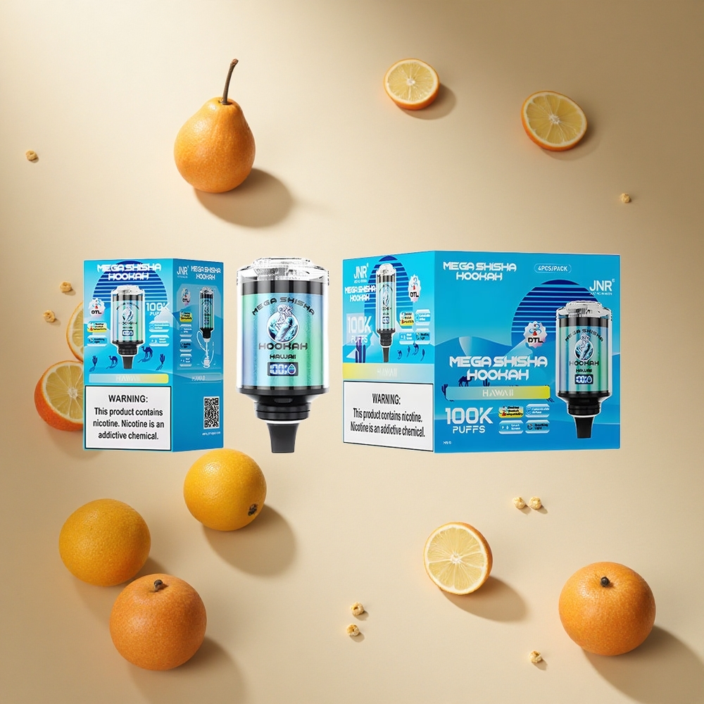 Tropical Breeze JNR Mega Shisha Hookah 100K Puffs 60ml e-Liquid Capacity wholesale vapes Ireland Desktop Compatibility