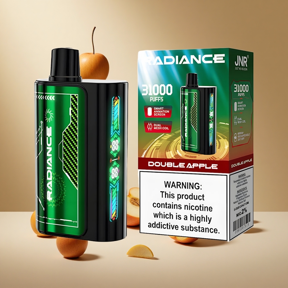Double Apple JNR Radiance 31000 Puffs wholesale vapes Ireland Dual Mesh Coil