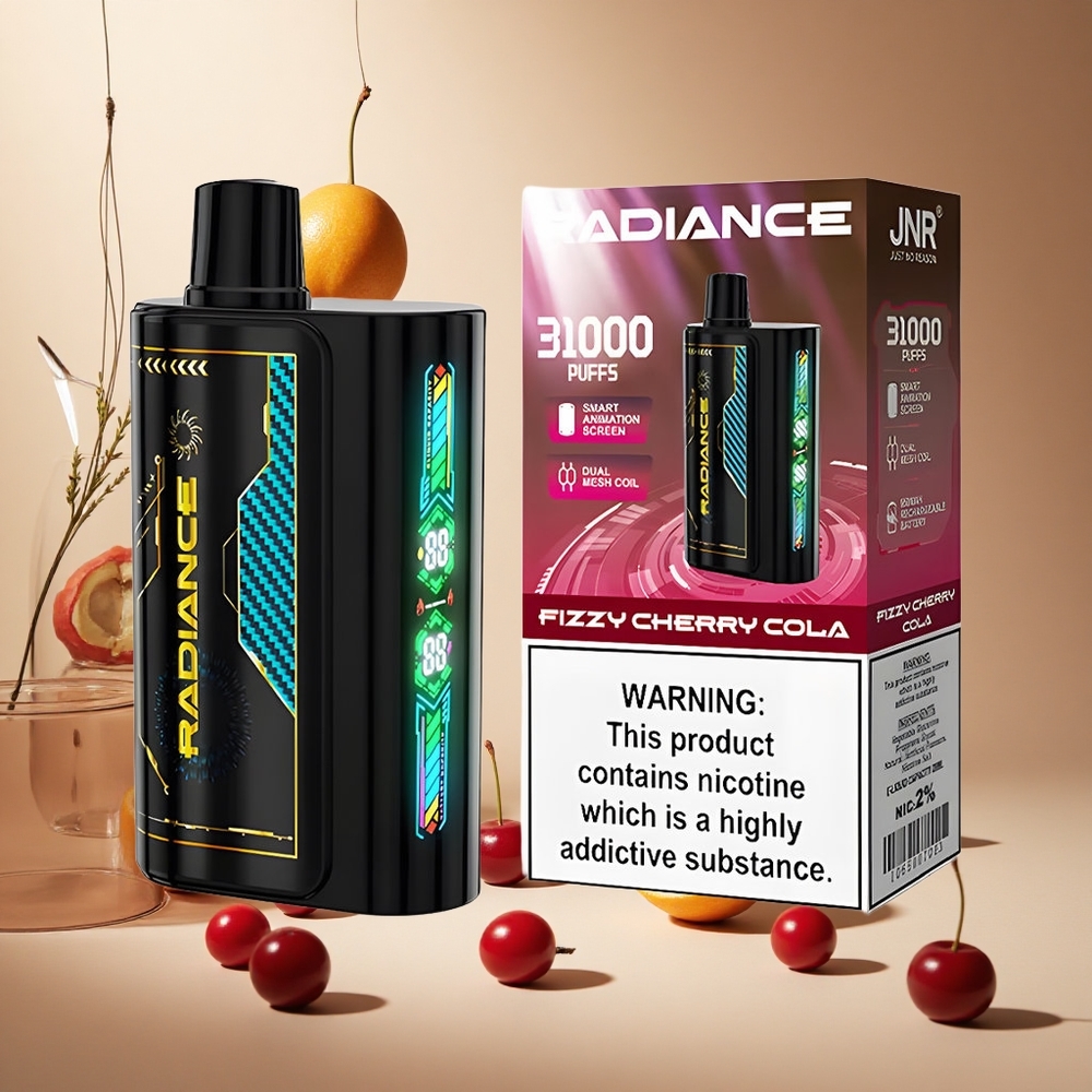 Fizzy Cherry Cola JNR Radiance 31000 Puffs Dual Mesh Coil wholesale vapes Ireland
