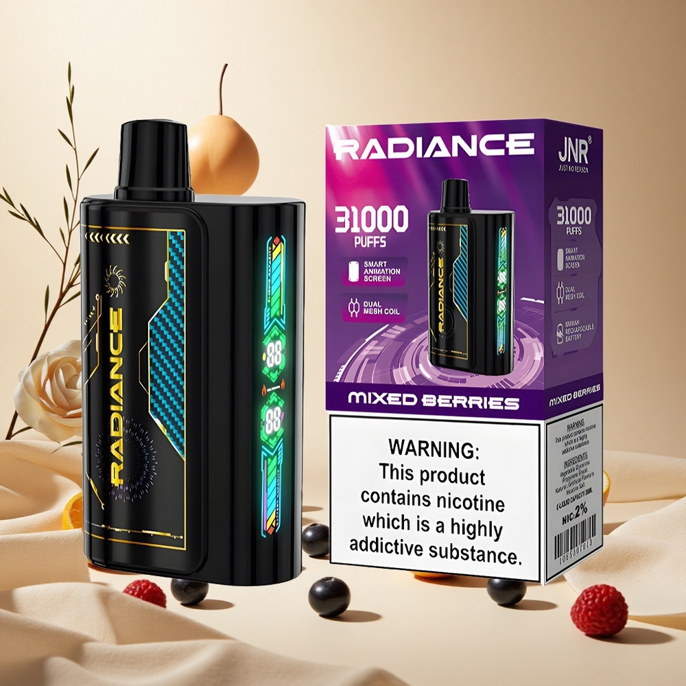 Mixed Berries JNR Radiance 31000 Puffs wholesale vapes Ireland Dual Mesh Coil