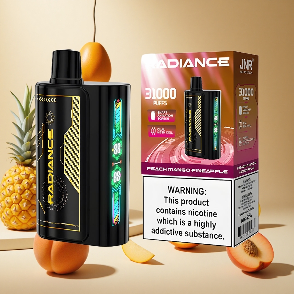 Peach Mango Pineapple JNR Radiance 31000 Puffs Dual Mesh wholesale vapes Ireland