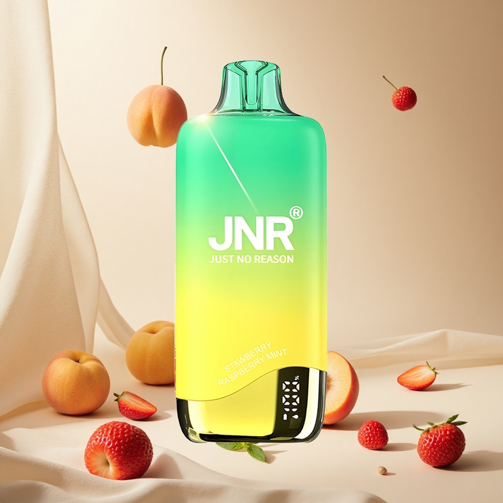 Strawberry Peachmint JNR Rainbow 10500 Puffs wholesale vapes Ireland 18ml e-Liquid Tank