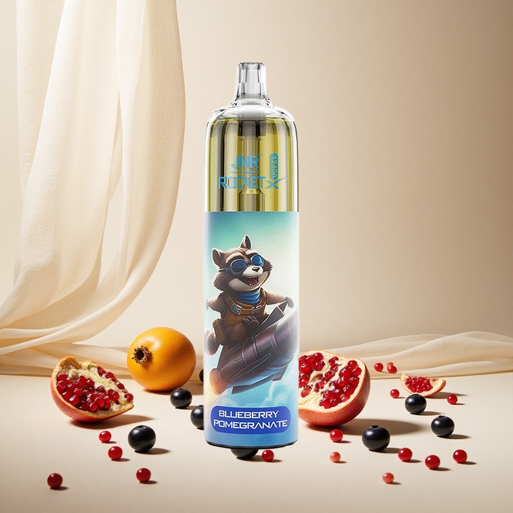 Blueberry Pomegranate JNR Rocket-X 12400 Puffs wholesale vapes Ireland with RGB Lights