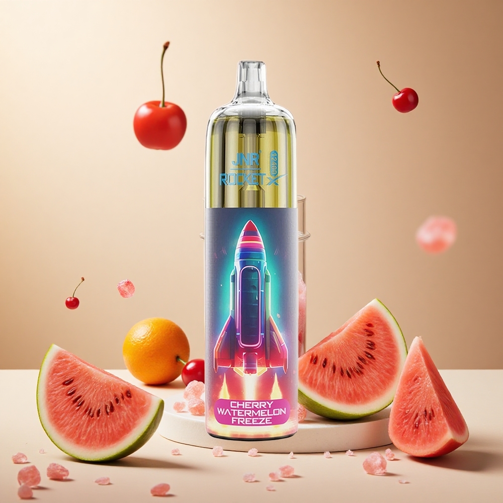 Cherry Watermelon JNR Rocket-X 12400 Puffs wholesale vapes Ireland Adjustable Airflow RGB