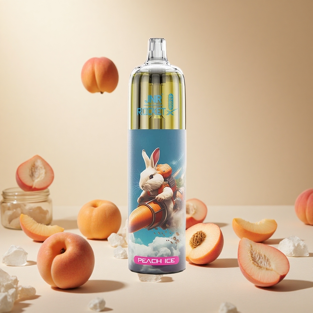 Peach Ice JNR Rocket-X 12400 Puffs wholesale vapes Ireland Adjustable Airflow RGB