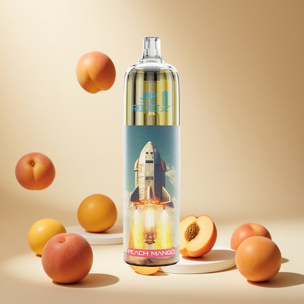 Peach Mango JNR Rocket-X 12400 Puffs wholesale vapes Ireland Adjustable Airflow RGB