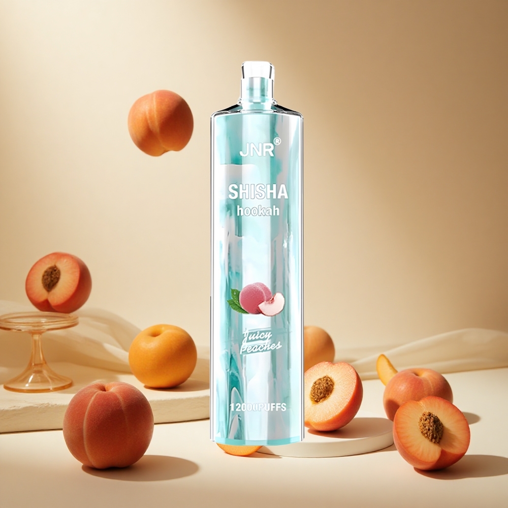 Juicy Peaches JNR Shisha Hookah 12000 Puffs Type-C Fast Charging wholesale vapes Ireland