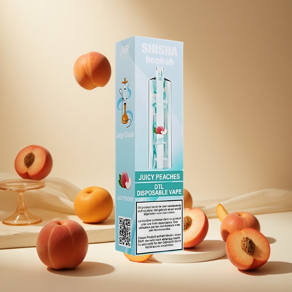 Juicy Peaches JNR Shisha Hookah 12000 Puffs Type-C Fast Charging wholesale vapes Ireland