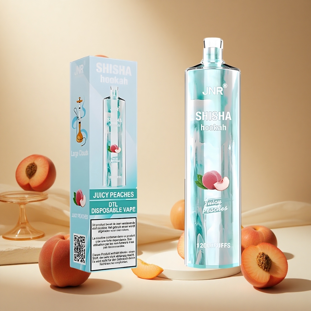 Juicy Peaches JNR Shisha Hookah 12000 Puffs Type-C Fast Charging wholesale vapes Ireland