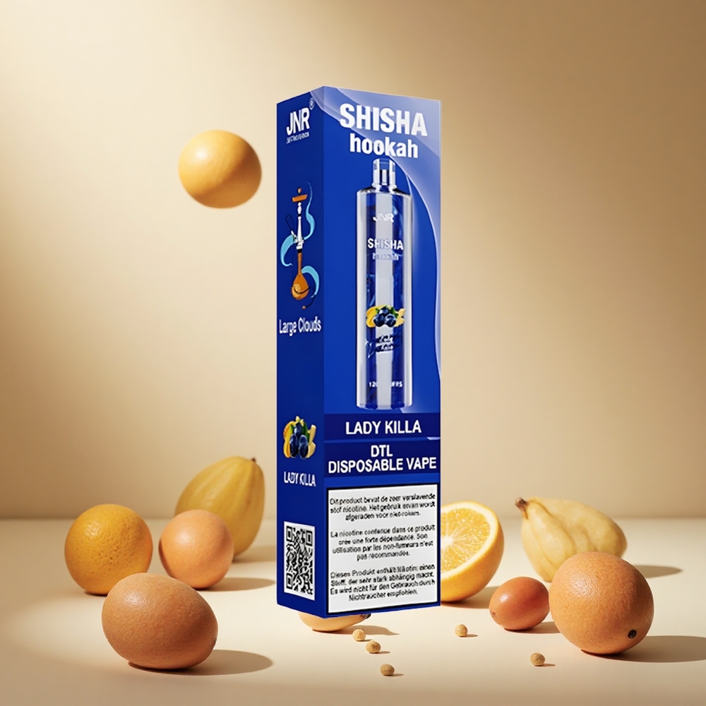 Lady Killa JNR Shisha Hookah 12000 Puffs 24ml wholesale vapes Ireland Type-C Fast Charging