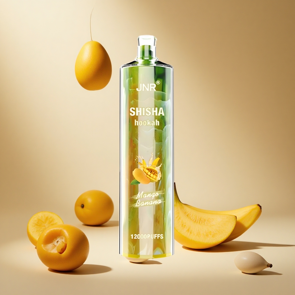 Mango Banana JNR Shisha Hookah 12000 Puffs wholesale vapes Ireland Type-C Fast Charging