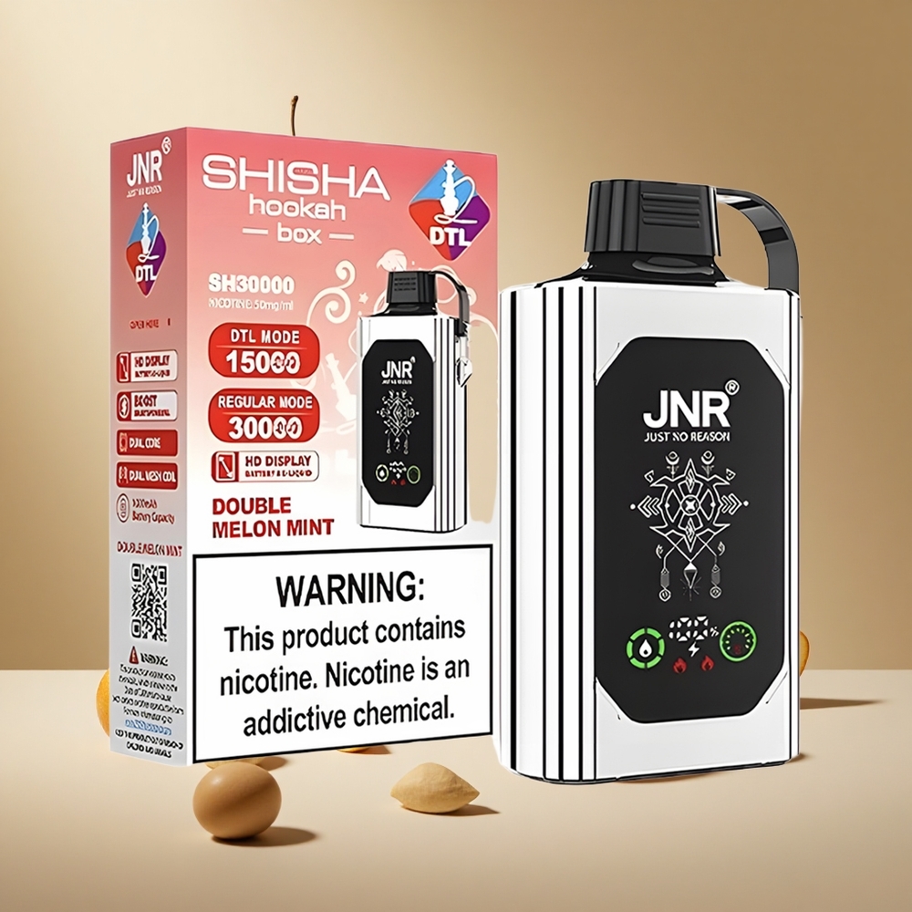 Double Apple JNR Shisha Hookah Box 20500 Puffs wholesale vapes Ireland HD Display Type-C Quick Charge