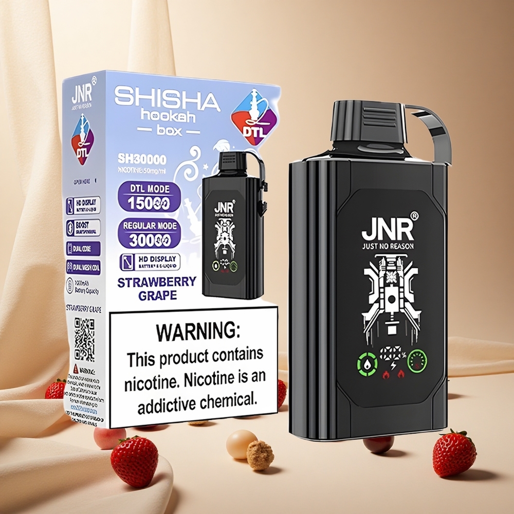 Strawberry Grape JNR Shisha Hookah Box 20500 Puffs wholesale vapes Ireland HD Display 1000mAh