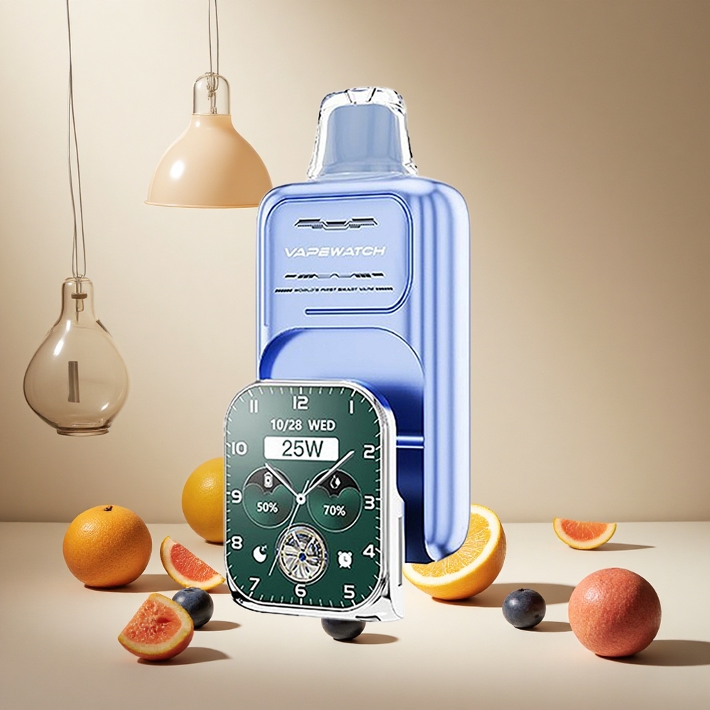 Blue Razz Ice JNR Vape Watch 30000 Puffs wholesale vapes Ireland Dual Mesh Coil Type-C