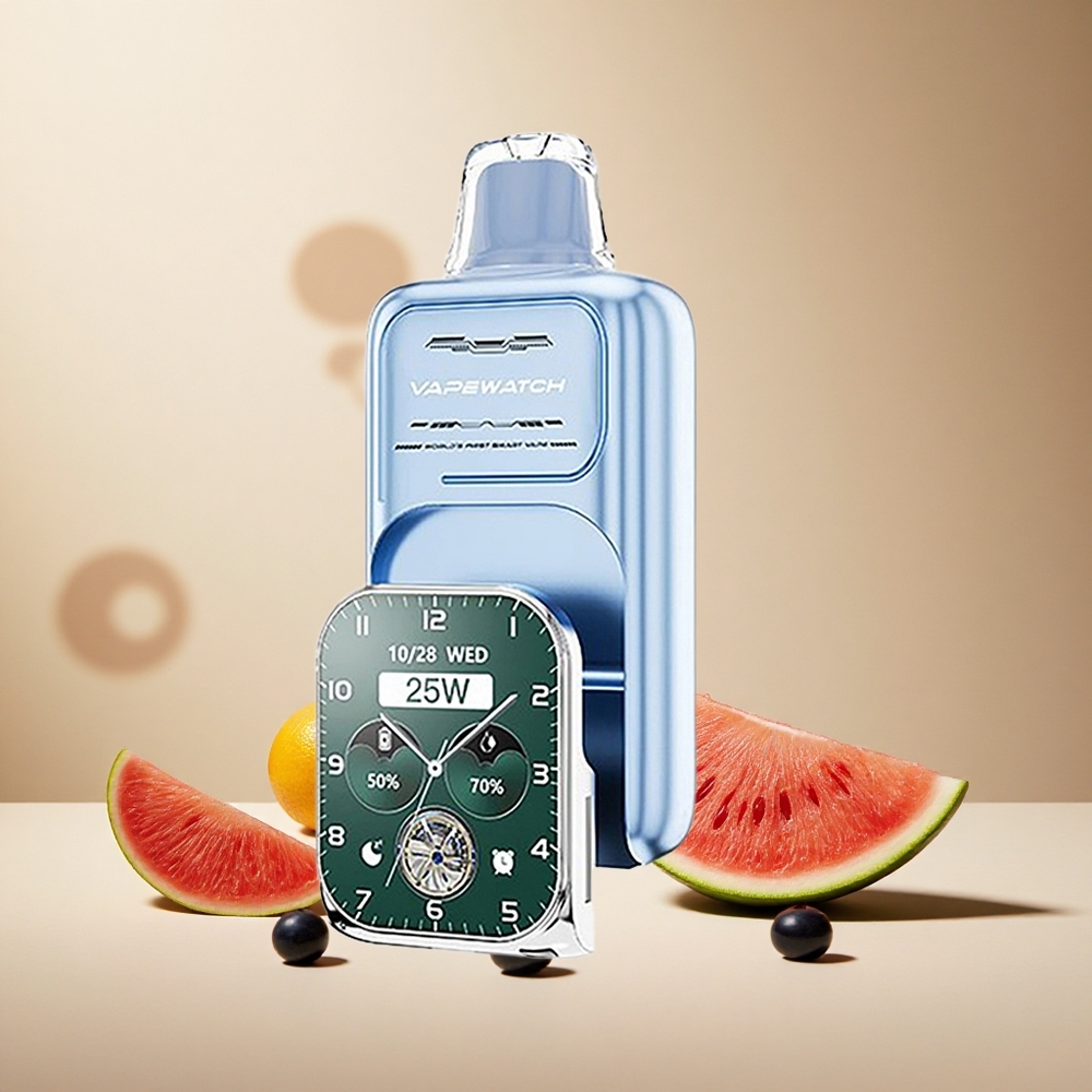 Blueberry Watermelon JNR Vape Watch 30000 Puffs Dual Mesh Coil wholesale vapes Ireland