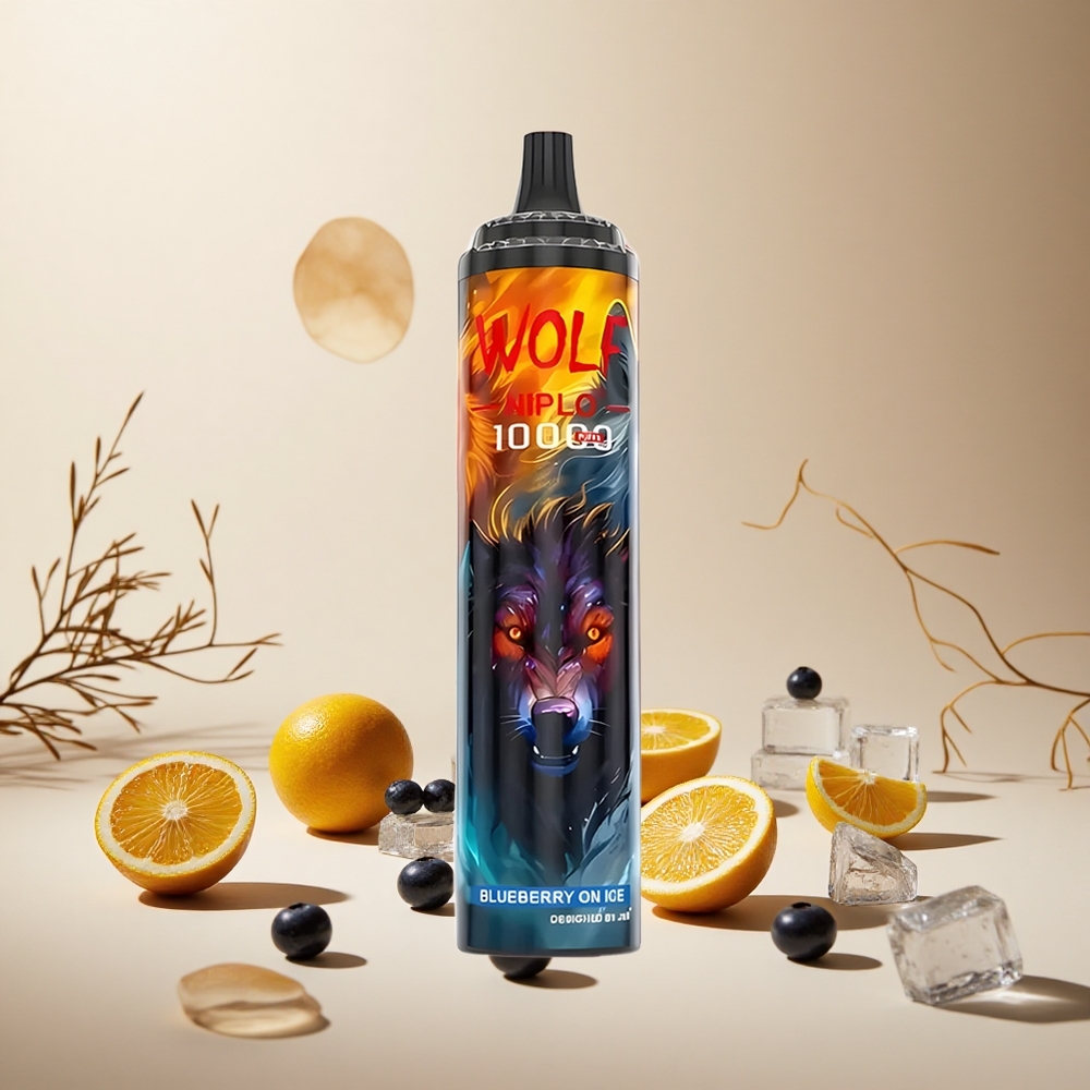 Blueberry On Ice JNR Wolf Niplo 10000 Puffs wholesale vapes Ireland 20ml Mesh 1.0 Ohm