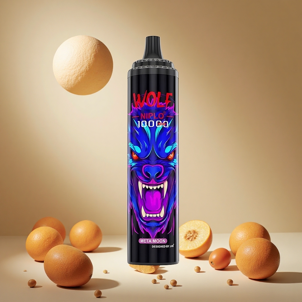 Meta Moon JNR Wolf Niplo 10000 Puffs wholesale vapes Ireland Mesh Coil 1.0 Ohm