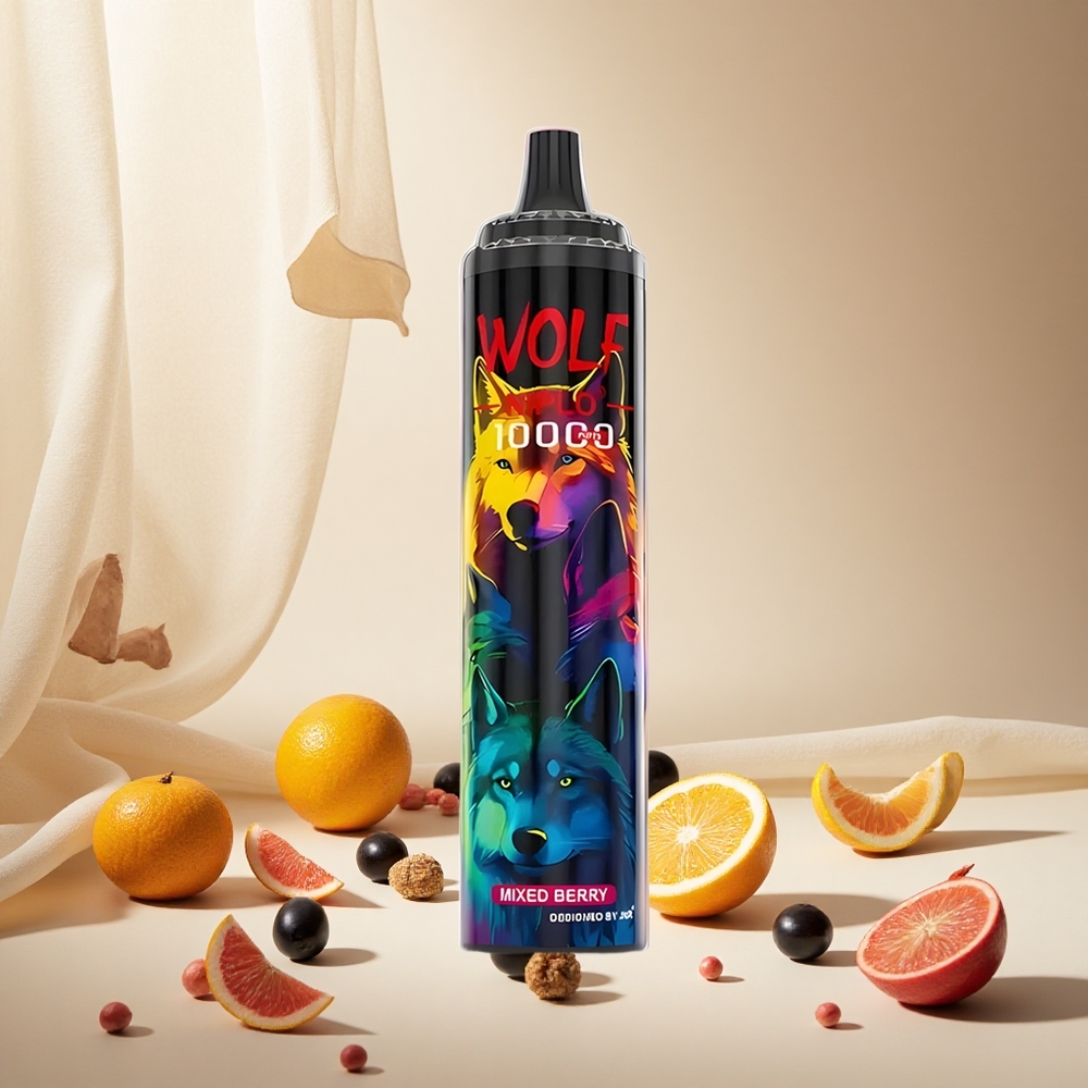 Mixed Berry JNR Wolf Niplo 10000 Puffs wholesale vapes Ireland Type-C Fast Charging