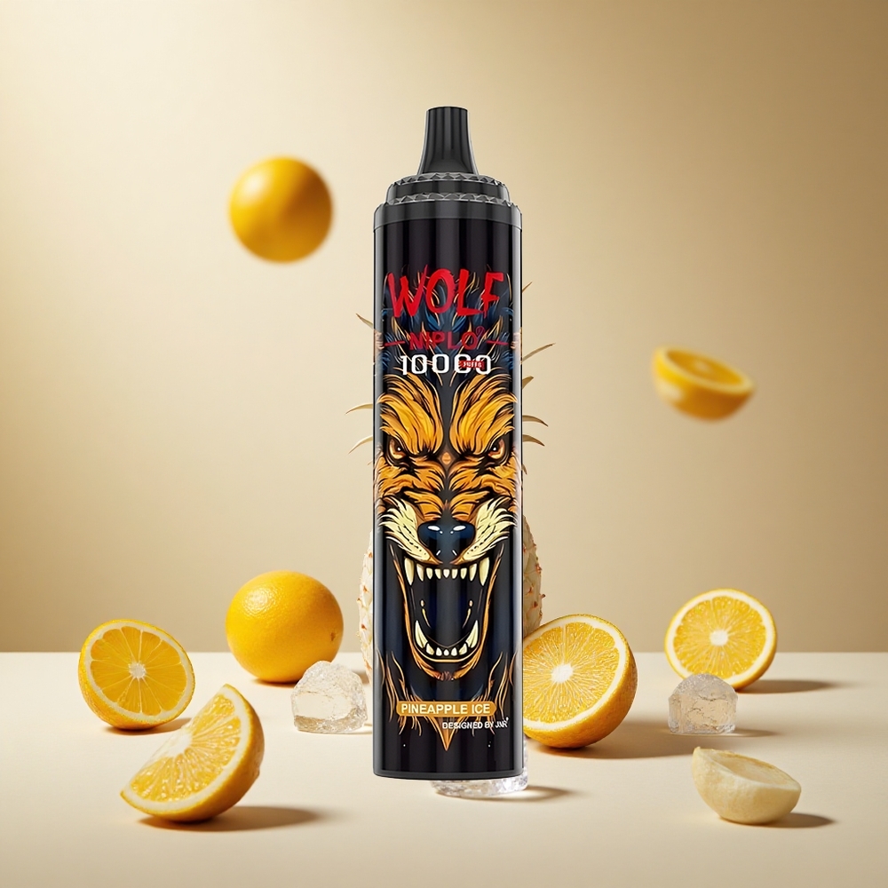 Pineapple Ice JNR Wolf Niplo 10000 Puffs wholesale vapes Ireland 20ml Mesh Coil