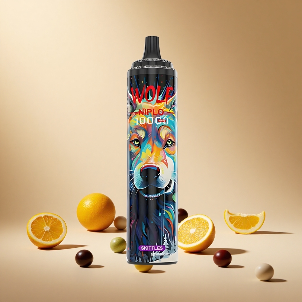 Skittles JNR Wolf Niplo 10000 Puffs Wholesale Vapes Ireland 20ml Type-C Fast Charging