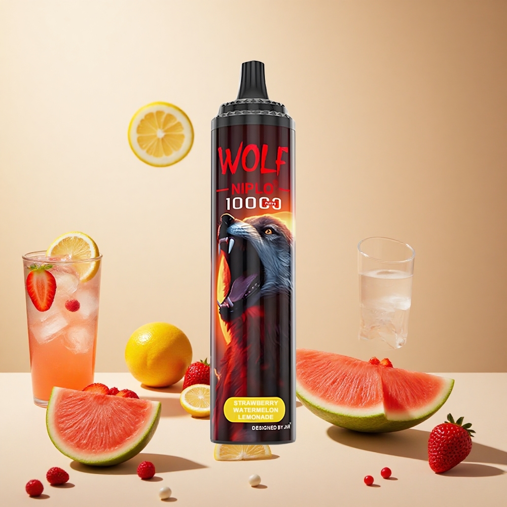 Strawberry Watermelon Lemonade JNR Wolf Niplo 10000 Puffs wholesale vapes Ireland 20ml 650mAh