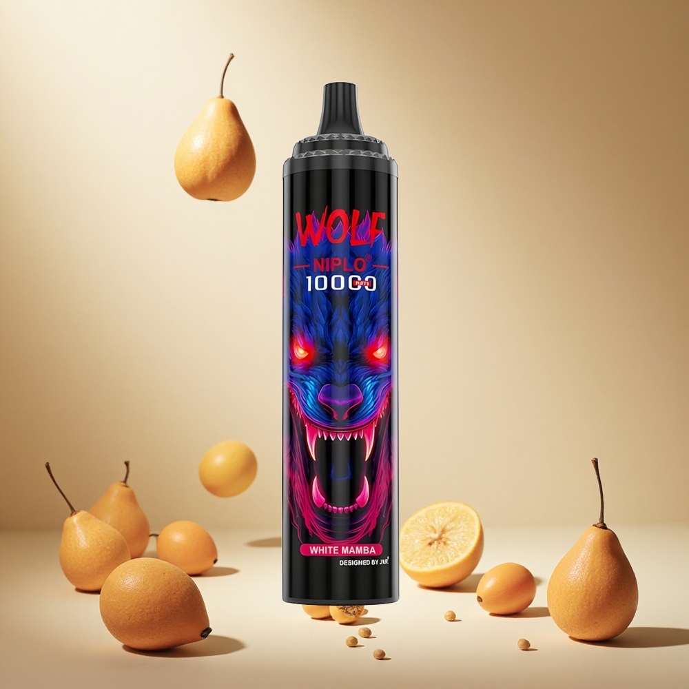 White Mamba JNR Wolf Niplo 10000 Puffs wholesale vapes Ireland Mesh Coil 1.0 Ohm