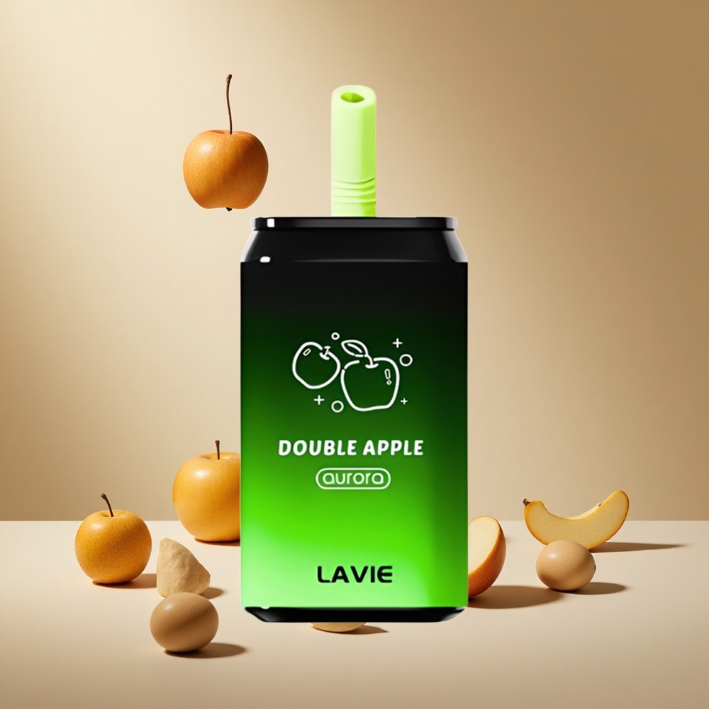 Double Apple LAVIE Aurora 11000 Puffs wholesale vapes Ireland 22ML Type C Rechargeable