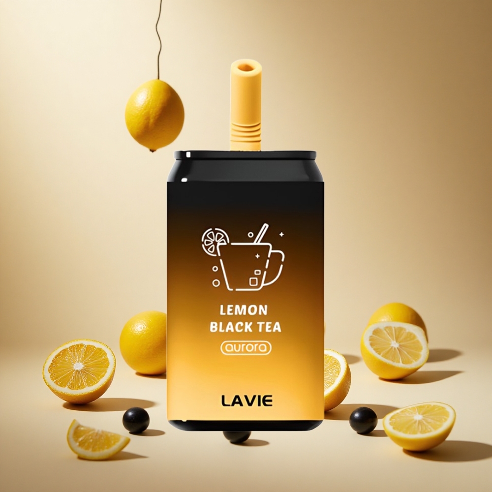 Lemon Black Tea LAVIE Aurora 11000 Puffs wholesale vapes Ireland 22ML Type C Rechargeable