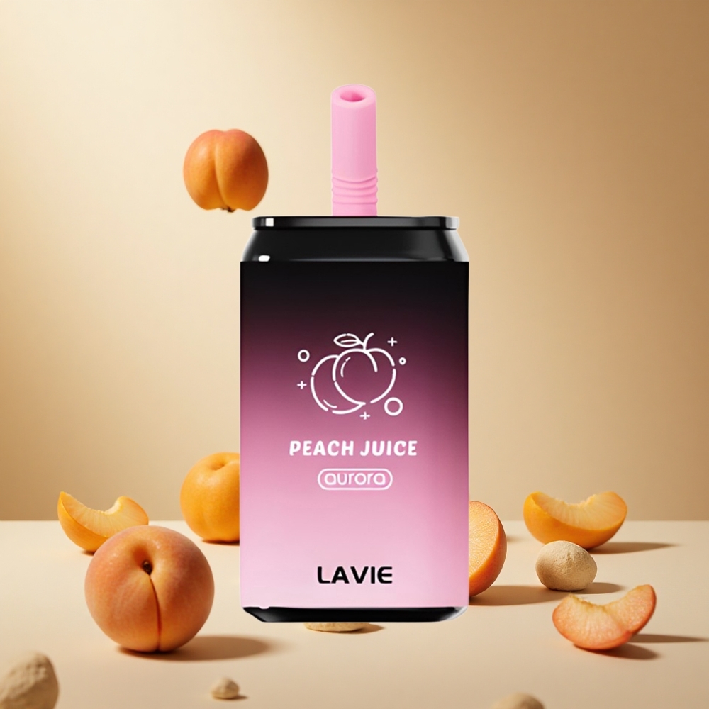 Peach Juice LAVIE Aurora 11000 Puffs Disposable Vape 22ML Type C Rechargeable wholesale vapes Ireland