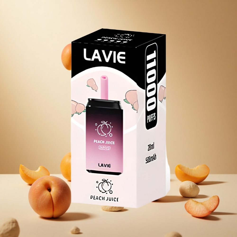 Peach Juice LAVIE Aurora 11000 Puffs Disposable Vape 22ML Type C Rechargeable wholesale vapes Ireland