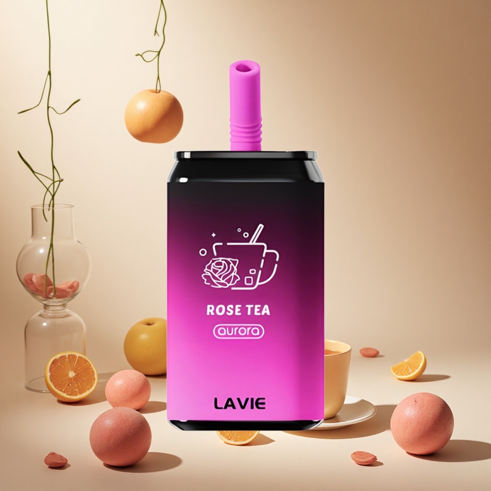 Rose Tea LAVIE Aurora 11000 Puffs 22ML wholesale vapes Ireland Type C Rechargeable