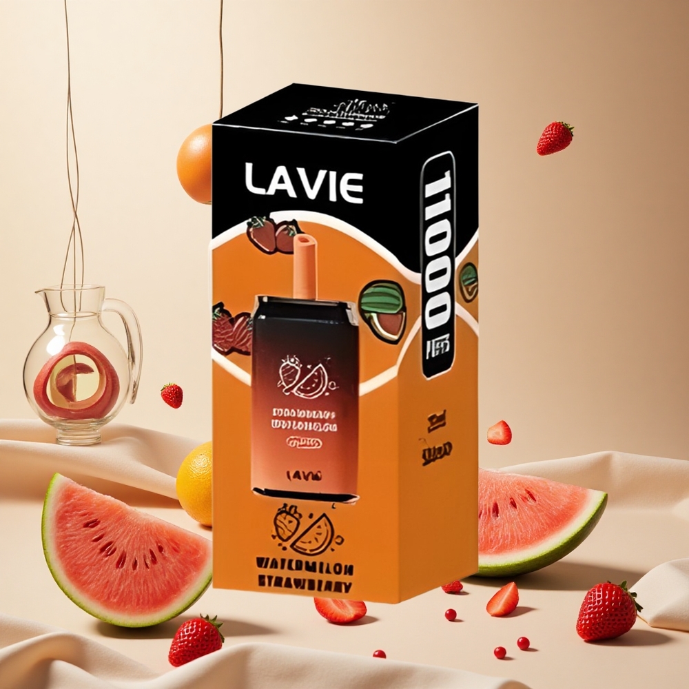 Strawberry Watermelon LAVIE Aurora 11000 Puffs 22ML wholesale vapes Ireland Type C Rechargeable