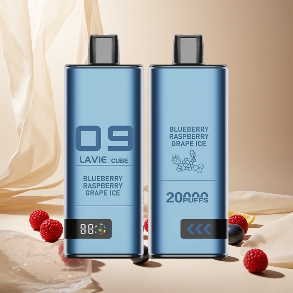 Blueberry Raspberry Grape Ice Lavie Cube 20000 Puffs Disposable Vape wholesale vapes Ireland 28ML