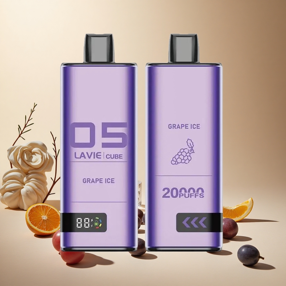 Grape Ice Lavie Cube 20000 Puffs wholesale vapes Ireland Disposable Vape